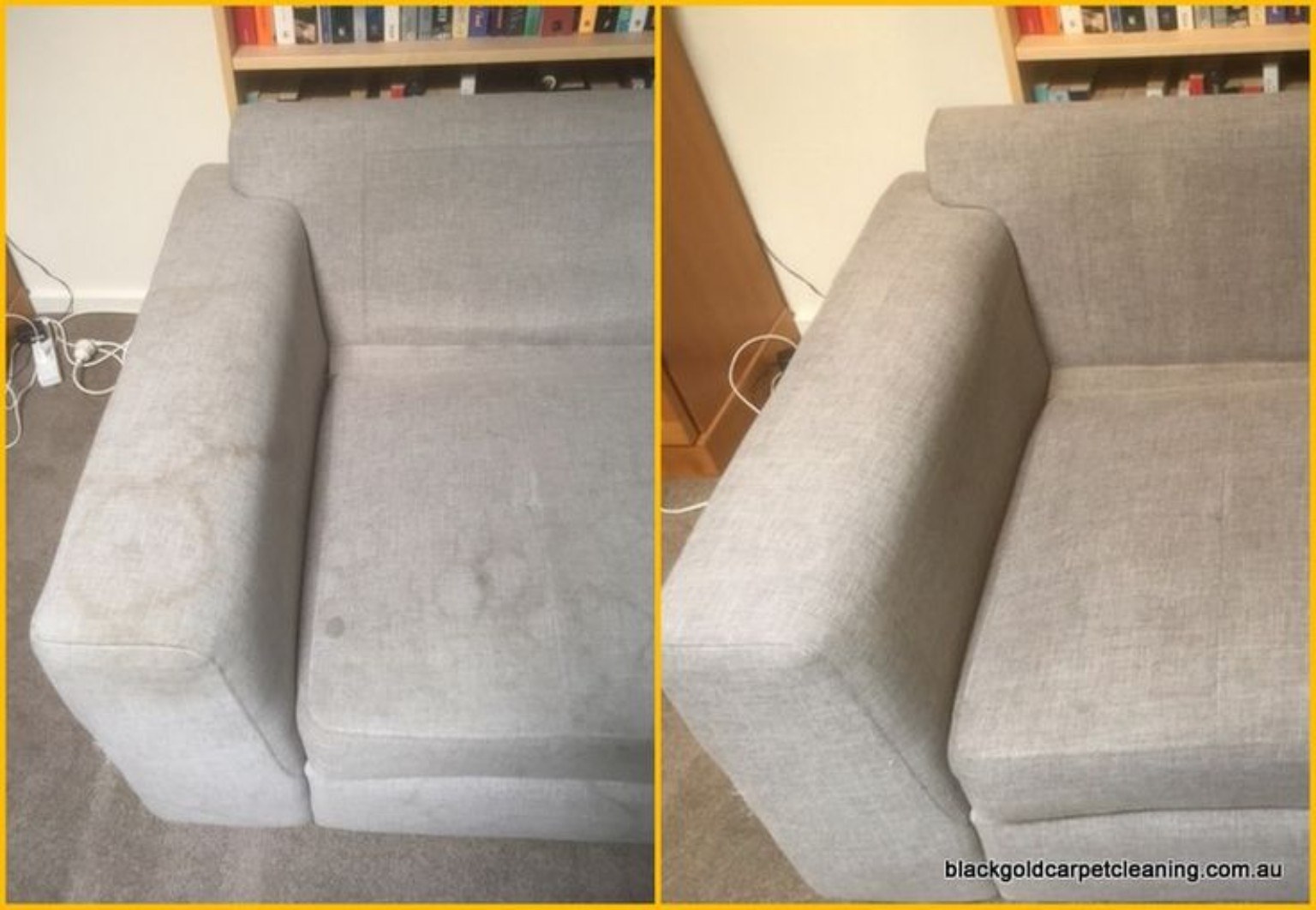 Half-clean sofa comparison